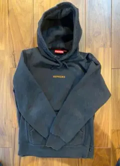 Supreme ブラック フード付きパーカー