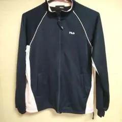 FILA ネイビー ピンク トラックジャケット　テニス　ゴルフ