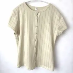 GU ニットカーディガン 半袖　春秋夏　レディース　黄色のサムネイル