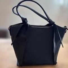 レプシム　　2way ブラック トートバッグ ショルダーのサムネイル