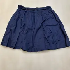 RETROGIRLネイビー フレアスカート ベルト付き Mサイズ