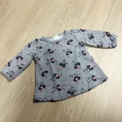 ディズニー ミニーちゃん トレーナー グレー 80cm