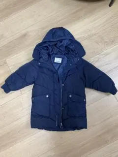 Zara Kids ネイビー ダウンコート 110cm