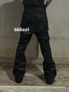 wax coating flare denim フレアデニム - メルカリ