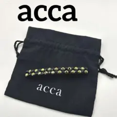 アッカ　acca バレッタ　髪留め　ヘアアクセサリー　黒×金　保存袋付　G218のサムネイル
