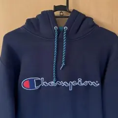 中古美品　supream xChampion ネイビー パーカー