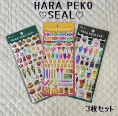 【3枚】食べ物 ぷっくり スイーツ シール 3D立体 ぷくぷく 和菓子 新品