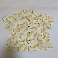 バナナ柄シャツ　80