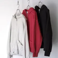 25AW ANCELLM ZIPUP HOODIE 2 ブラック 裏サーマル ANCELLM ZIP UP HOODIE BLACK 2025AW 通販ページ octavia[オクタヴィア]