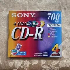 SONY CD-R 4枚パック 4COLOR MIX 4CDQ80EX