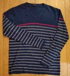 URBAN RESEARCH ネイビー ストライプ ニット 40