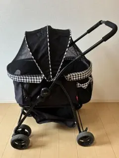 ねこるん 猫専用カート オープンキャビン 黒チェック ジェックス 