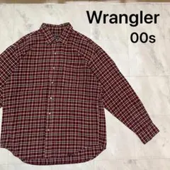 00s ラングラー ネルシャツ コットンシャツ チェック ヴイエフジャパン製