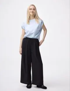 【補正63センチ】ドレープワイドパンツ　GU Sサイズ