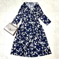 極美品 マックスマーラ ウィークエンド 花柄 カシュクール ワンピース シルクのサムネイル