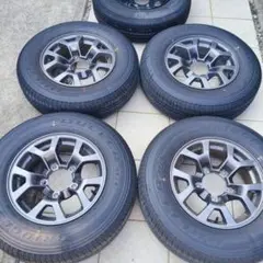 ジムニーシエラ 純正アルミホイール タイヤセット 4本 新車外し⭐︎送料込⭐︎ ジムニー スズキ シエラ 15インチ 純正アルミホイール 4本 新車
