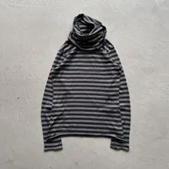 00s agnes b. homme border l/s ボーダー 黒 紫 - メルカリ