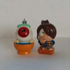 ゲゲゲの鬼太郎キーホルダー2種セット昭和 레트로