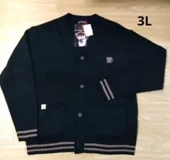 名探偵コナン カーディガン 喫茶ポアロ 安室透 3Lサイズ 黒 ステッカー付き