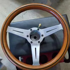 NARDI ウッドステアリングホイール 3スポーク - メルカリ