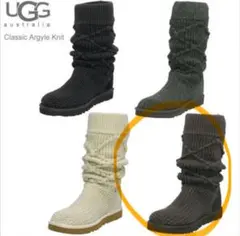 UGG♥️Classic クラッシック アーガイル ニット ブーツ ダークブラウン