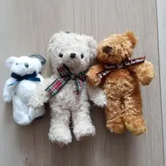 サンアロー ミニぬいぐるみ くま 3体