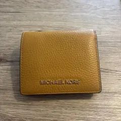 MICHAEL KORS イエロー 二つ折り財布　フチスレあり