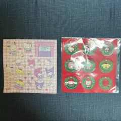 韓国限定 サンリオキャラクターシール2枚セット
