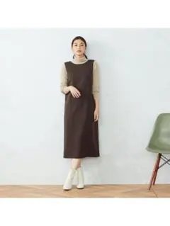 COMME CA ISM コムサイズム　ブラウン ワンピース　11号