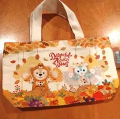 【中古品】ダッフィー　フレンズ　秋のぼうけん　トートバッグ　希少 ディズニーシー 秋のぼうけん トートバッグ ダッフィー