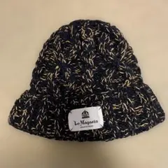 アダムエロペ Le Magasin 編み込みニット帽 フリーサイズ