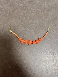 1223-20 サンゴ 珊瑚 帯留紐 和装小物 アクセサリー 着物