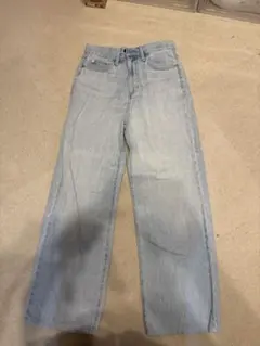 ユニクロストレートデニム ライトブルー 25インチ