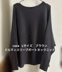 ドルマンスリーブセーターl