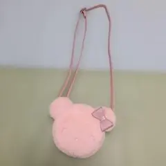 未使用　mezzo piano　くまちゃんポシェット　ピンク　ファミリア風