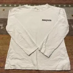 【patagonia 風】ホワイト 長袖カットソー 140