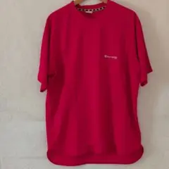 【極美品】チャンピオン 赤 Tシャツ 刺繍 ワンポイントロゴ LLメンズ