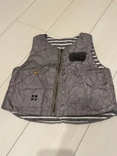 RAG MART ベスト リバーシブル グレー 男の子 女の子 ナチュラル