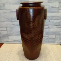 備前焼　陶正園　木村陶峰作　柿形　香合　共箱　C　4274 備前焼 登窯 備前焼窯元陶正園 木村 陶峰 共箱付き緋窯変耳付き