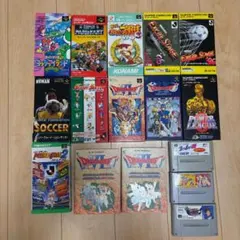 スーパーファミコン SFC ソフト14本 箱 説明書あり おまけ付 動作品