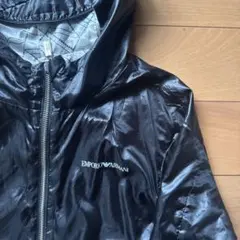 EMPORIO ARMANI 黒 フード付きリバーシブルブルゾン　150サイズ