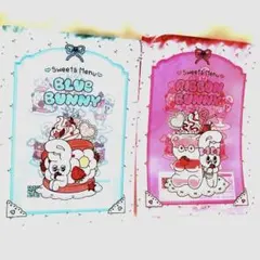 エスターバニー　オリジナル A5クリアファイルブルーとピンク 計2枚