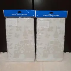 【新品未使用】東京ディズニーリゾート フェイスタオル 34×80cm　2枚セット