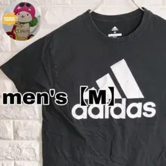 C229【adidas GOLF】半袖プリントTシャツ【メンズM】ブラック