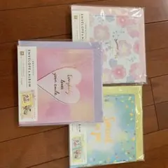 封筒付きアルバム、3点セット