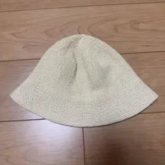 夏にぴったり！麦わら風バケットハット レディース