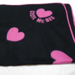 CECIL McBEE ハート柄ブランケット