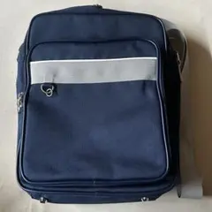 WEGO スクバ 肩掛け スクールバック 紺 斜めがけ