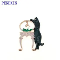 インポート☆アンティーク調　黒猫ブローチ☆¥1300→¥1111‼️