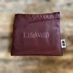 UNIQLO LifeWear エコバッグ ボルドー